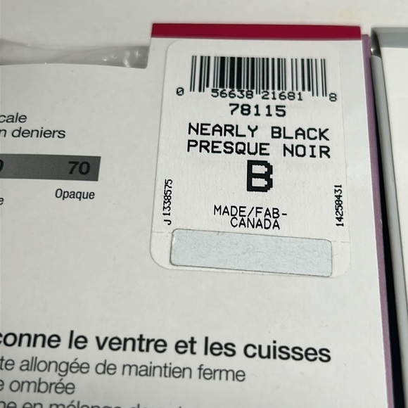 4/$20 Secret Collection Shape & Silky Control B Pantyhose 2 Pairs New Packages - Picture 9 of 12